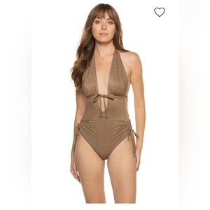 EUC Vitamin A Brena Maillot Halter One-Piece Swimsuit